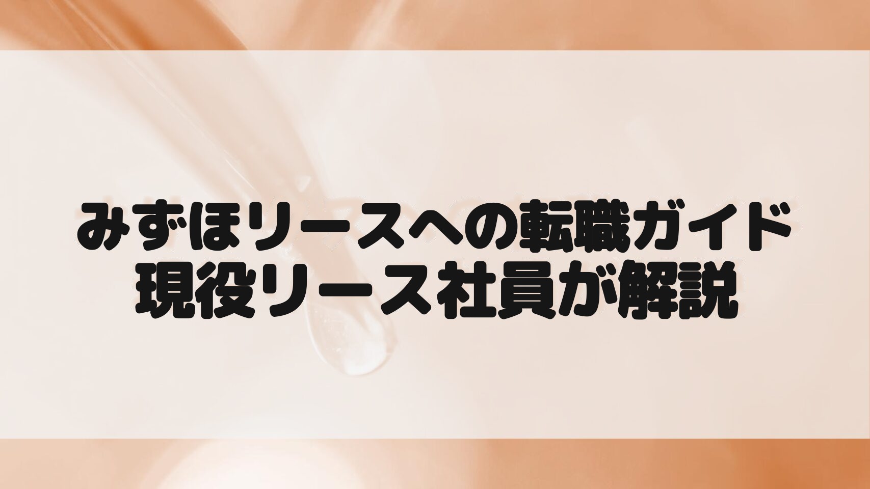みずほリース転職ガイド